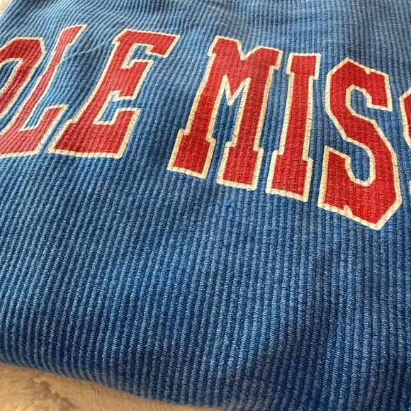 Women's Blue Ole Miss Crew Neck Sweater - Picture 9 of 9
